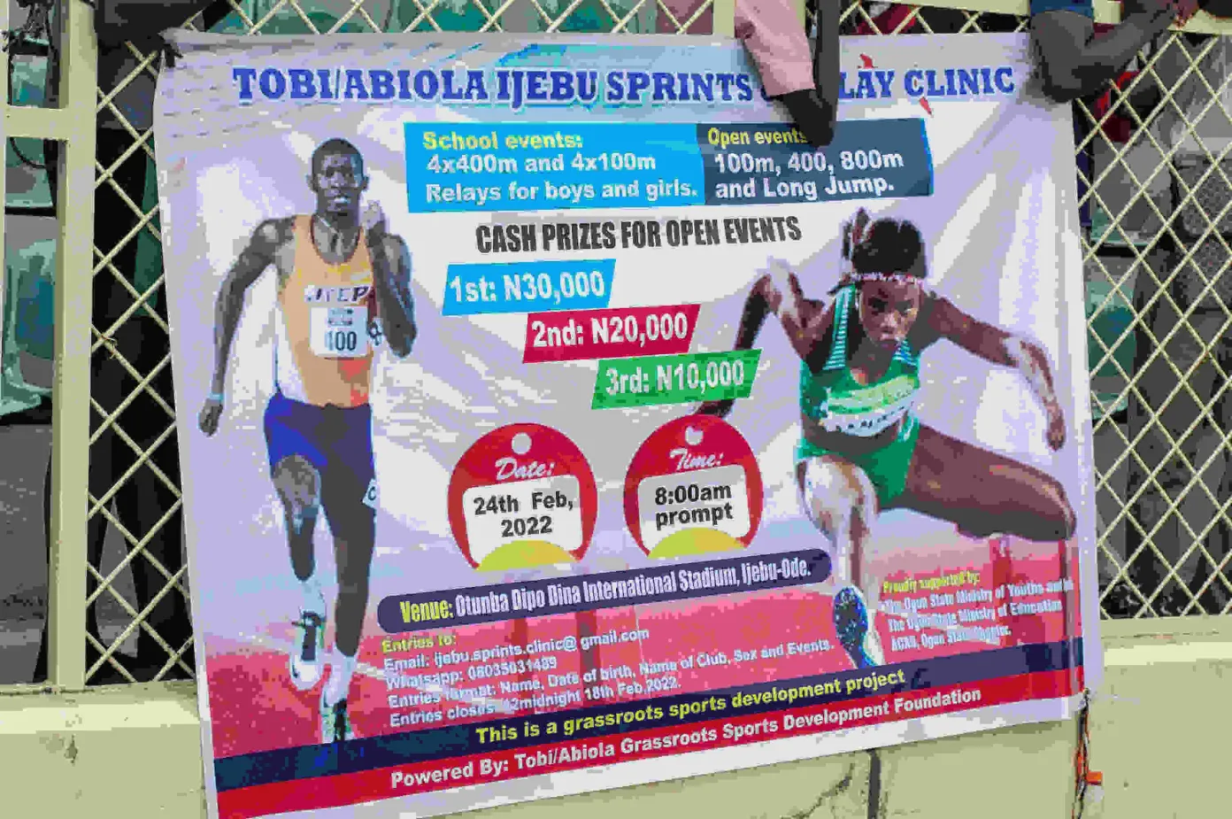Tobi Amusan/Abiola Onakoya Sprints and Relay Clinic in Ijebu-Ode, Ogun State