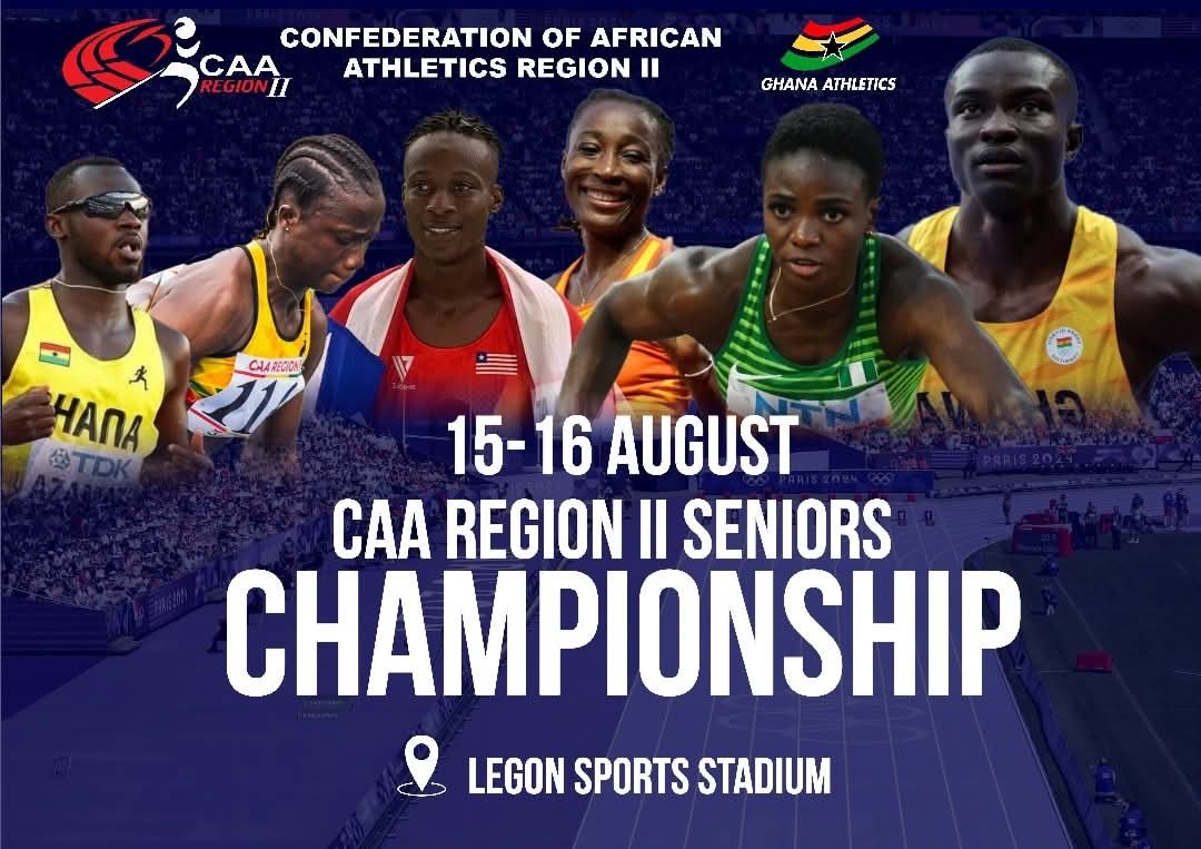 The 2025 CAA Region II Seniors Athletics Championships will take place at the University of Ghana sports complex in Legon, Accra, Ghana.